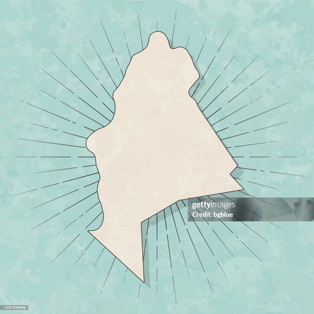 Mason County, West Virginia. Map in retro vintage style - Old textured paper