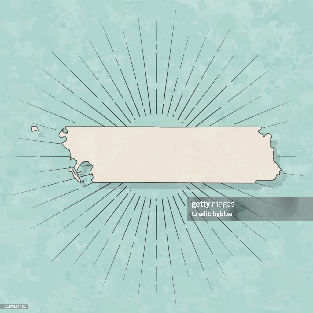 Whatcom County, Washington. Landkarte im Retro Vintage Stil - Altes Strukturpapier