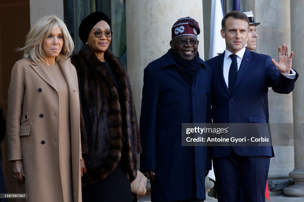 Macron Hosts President Of Nigeria On State Visit To France