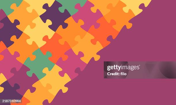 puzzle background - top angle stock illustrations