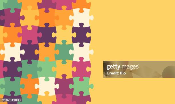 puzzle background - top angle stock illustrations