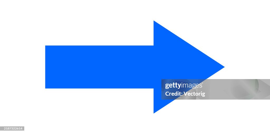 Arrow In Blue Blue Arrow High-Res Vector Graphic - Getty Images