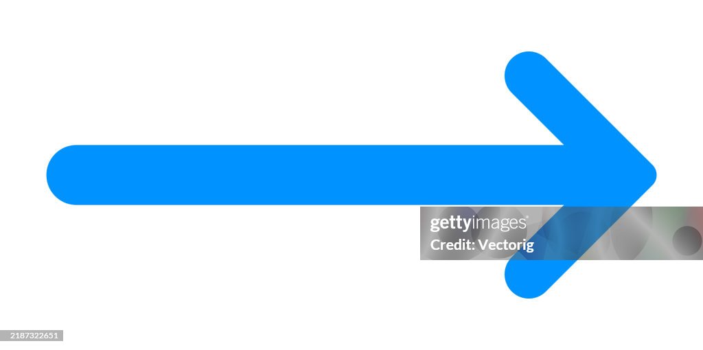 Blue Arrow High-Res Vector Graphic - Getty Images