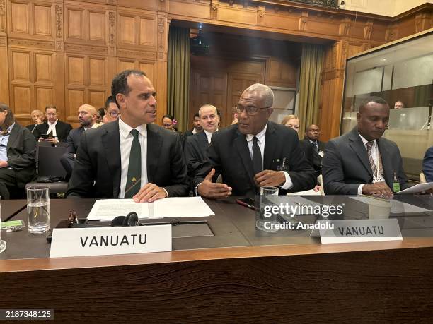 Ralph Regenvanu , Vanuatu's Special Envoy on Climate Change and the Environment, Arnold Kiel Loughman , Attorney General of Vanuatu and Ilan Kiloe,...