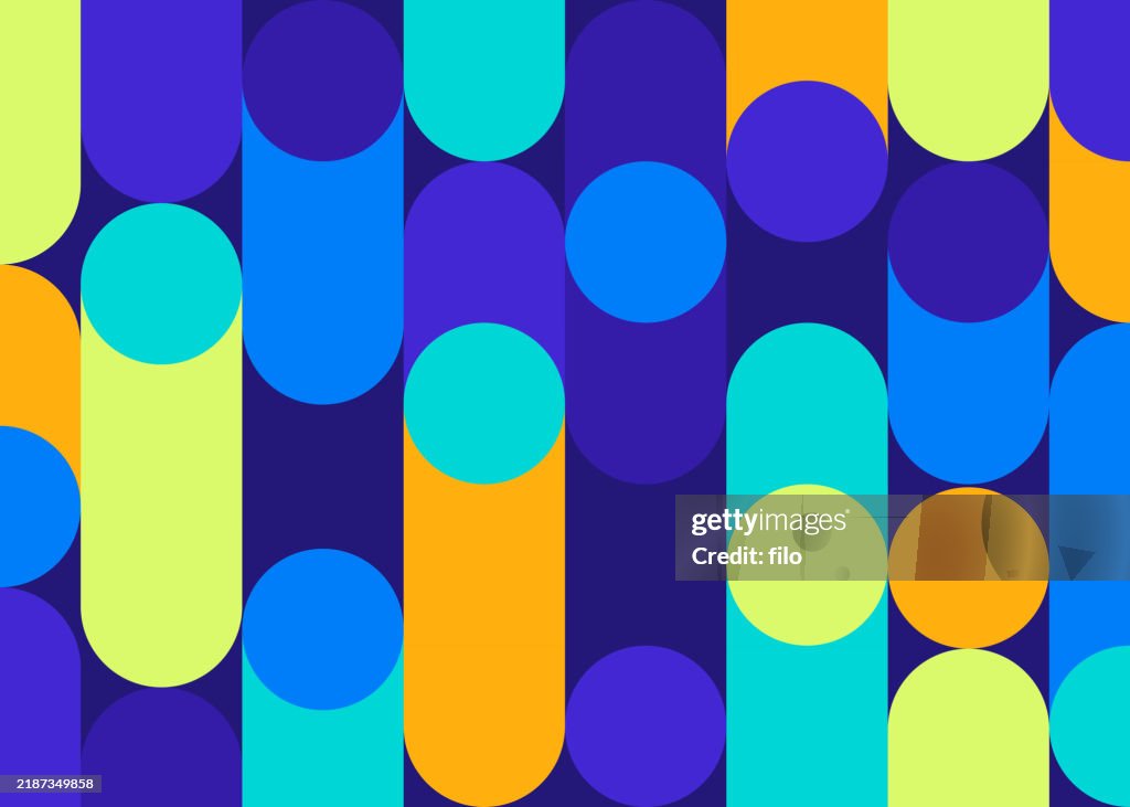Dot Dash Vertical Abstract Background Shapes
