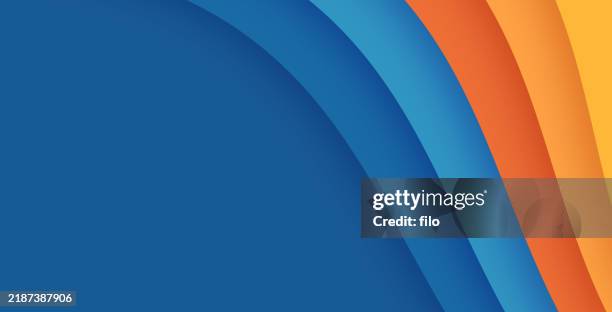 ilustraciones, imágenes clip art, dibujos animados e iconos de stock de fondo abstracto de onda de curva retro - fondos azules