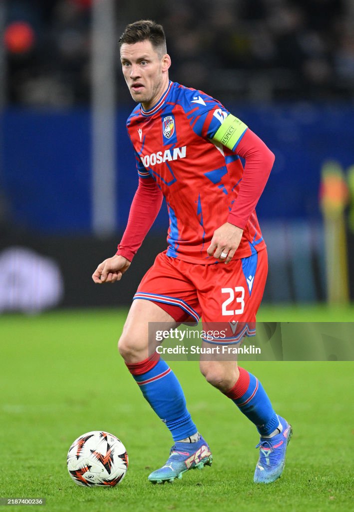 Palzen Lukas Kalvach of FC Viktoria Plzen in action during the UEFA Europa ...