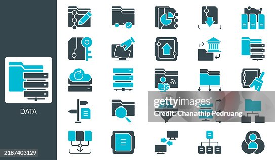 Data Management Process Icon set. Solid icon collection. Vector illustration. stock illustration Icon Symbol, Accessibility, Accuracy, Analyzing Data Management Process Icon set. Solid icon collection. Vector illustration. stock illustration Icon Symbol, Accessibility, Accuracy, Analyzing