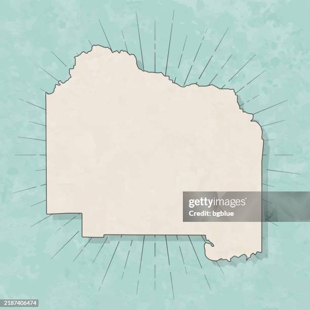Alachua County Florida Map In Retro Vintage Style Old Textured Paper High-Res Vector Graphic
