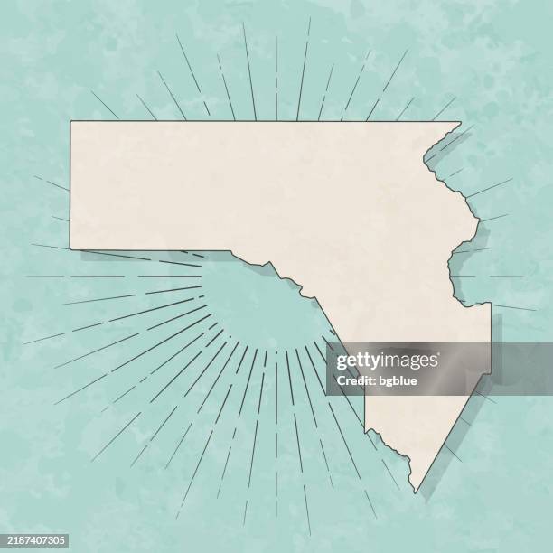 fannin county, georgia. map in retro vintage style - old textured paper - blue ridge georgia stock illustrations