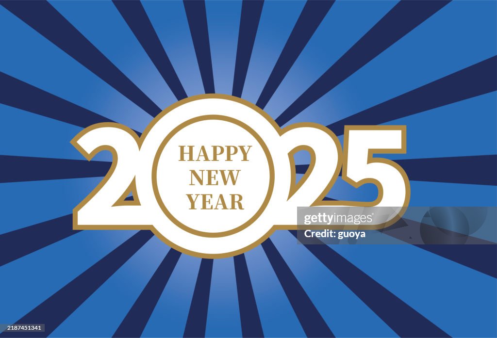 Happy New Year 2025, New Year poster.