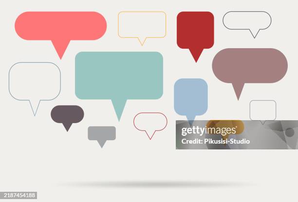 speech bubble abstract background for communication and quotes - meet and greet stock illustrations