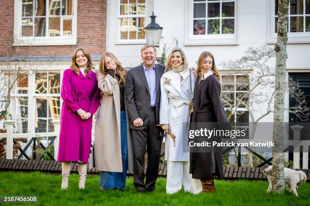 King Willem-Alexander of The Netherlands, Queen Maxima of The Netherlands, Princess Amalia of The Netherlands, Princess Alexia of The Netherlands and...