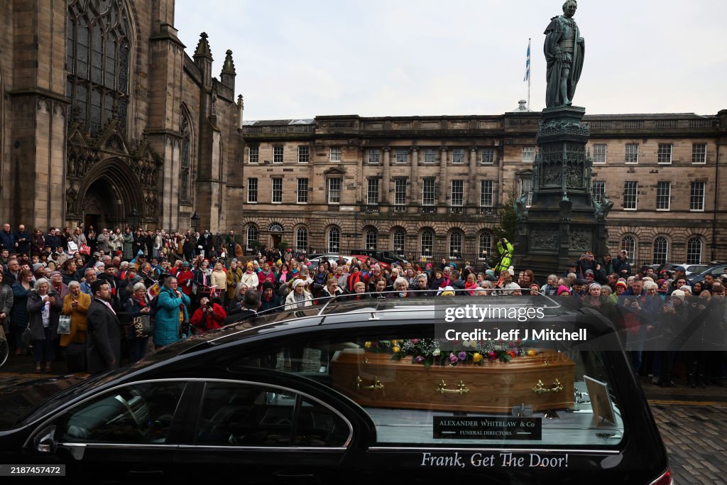 Late Comedian Janey Godley Makes 'Final Tour' As Hearse Processes Through Edinburgh