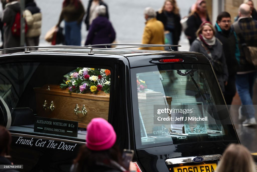 Late Comedian Janey Godley Makes 'Final Tour' As Hearse Processes Through Edinburgh
