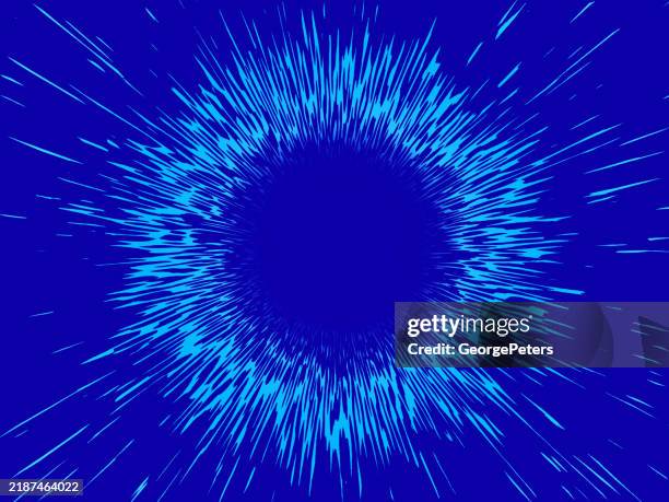 circlular border - frame and exploding light trails - virtual therapy stock illustrations