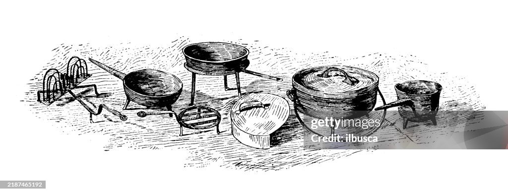 Antique image of Franklin County, Massachusetts: Kitchen utensils