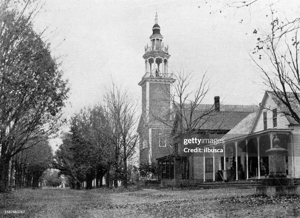 Antique image of Franklin County, Massachusetts: Ashfield, Town Hall