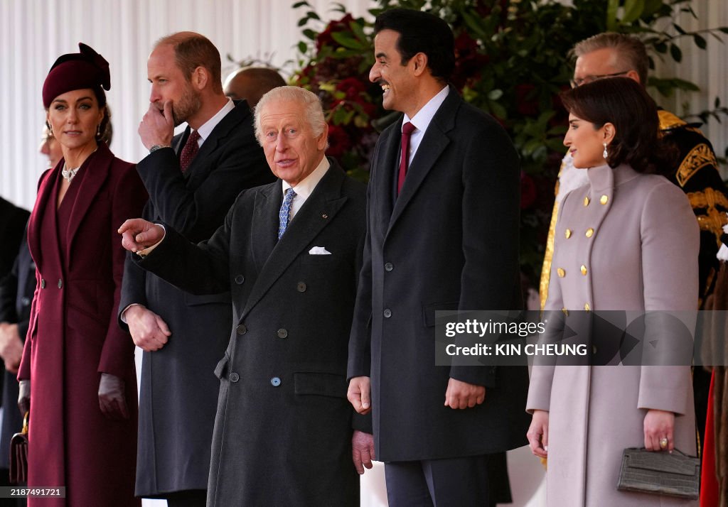 TOPSHOT-BRITAIN-QATAR-ROYALS-DIPLOMACY
