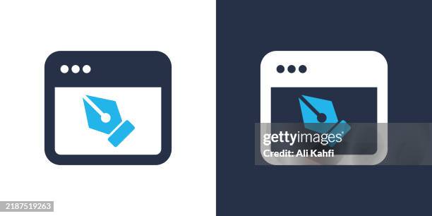 web design icon. solid icon vector illustration. for website design, logo, app, template, ui, etc. - windows operating system stock illustrations