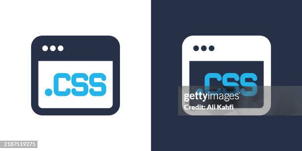 css web coding icon. solid icon vector illustration. for website design, logo, app, template, ui, etc. - operating system stock illustrations