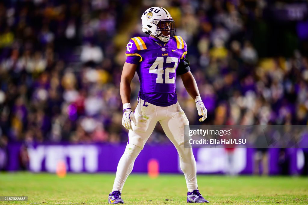 Perrin Rittner Lsu Davhon Keys of the LSU Tigers in action against the Oklahoma Sooners ...