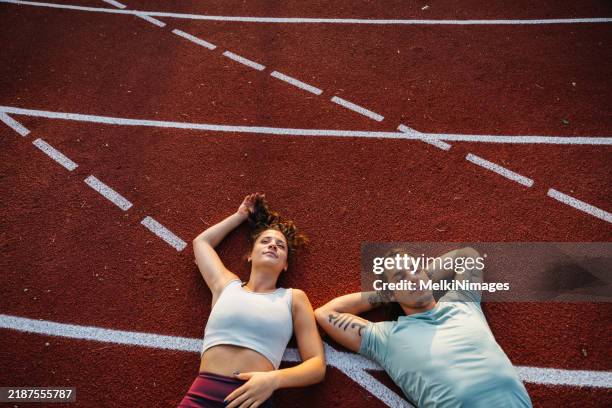 Post Workout Partner 4,033 Athlete Post Workout Stock Photos, High-Res Pictures, and Images ...
