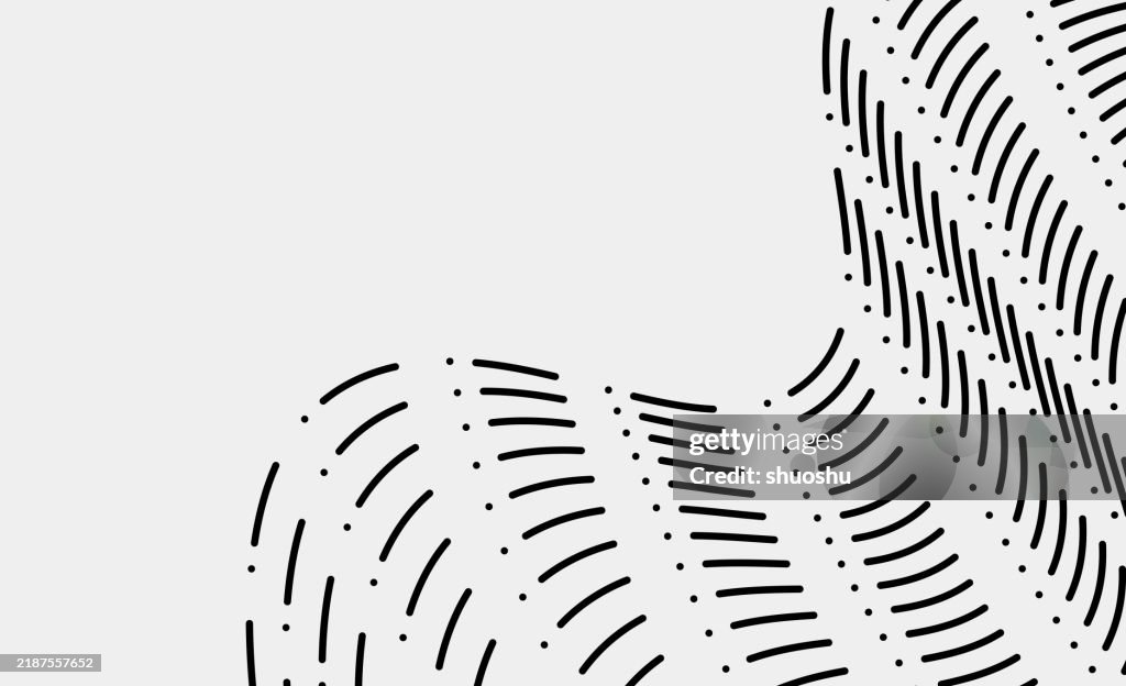 Dashed wave stripe line pattern
