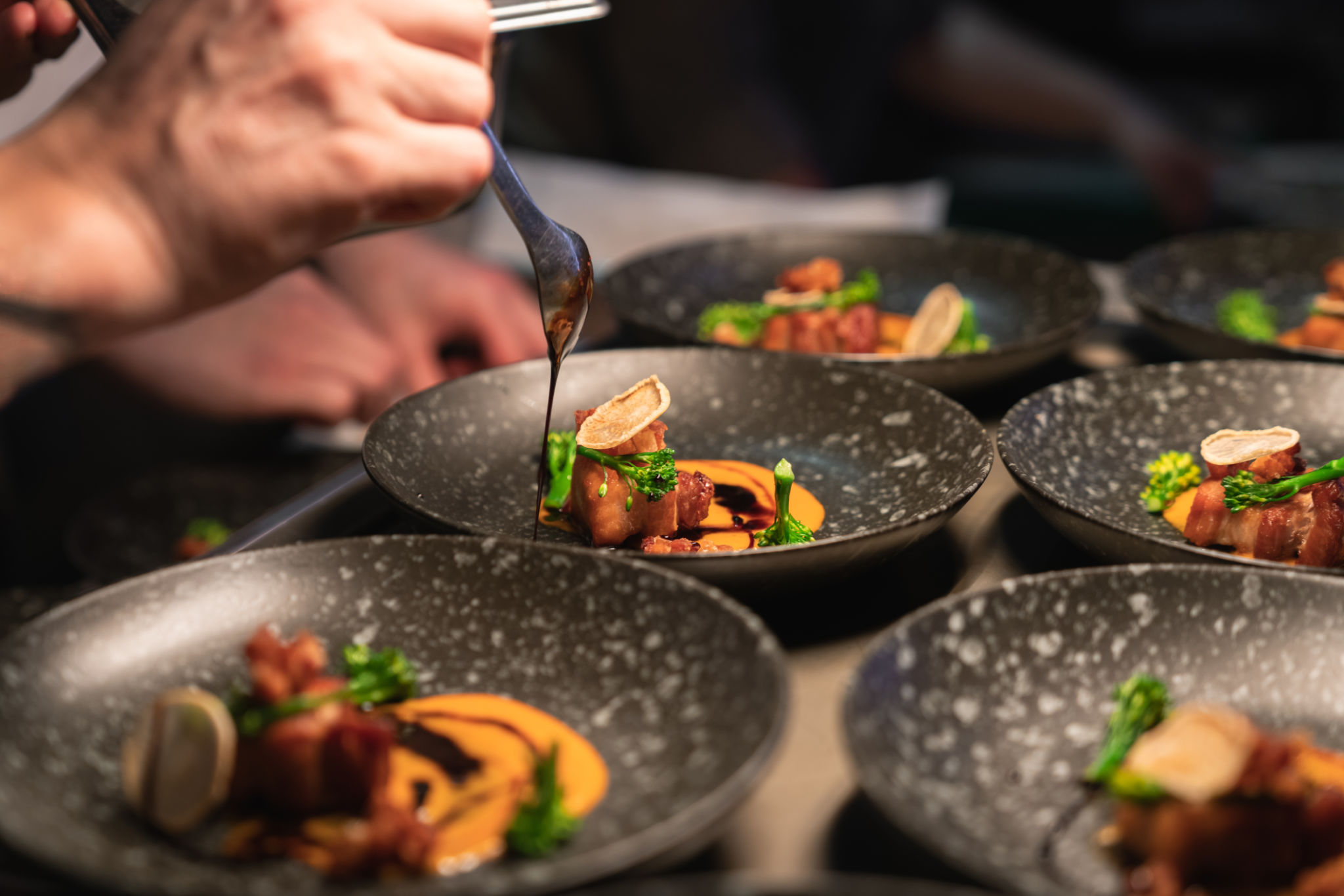 chef preparing dish