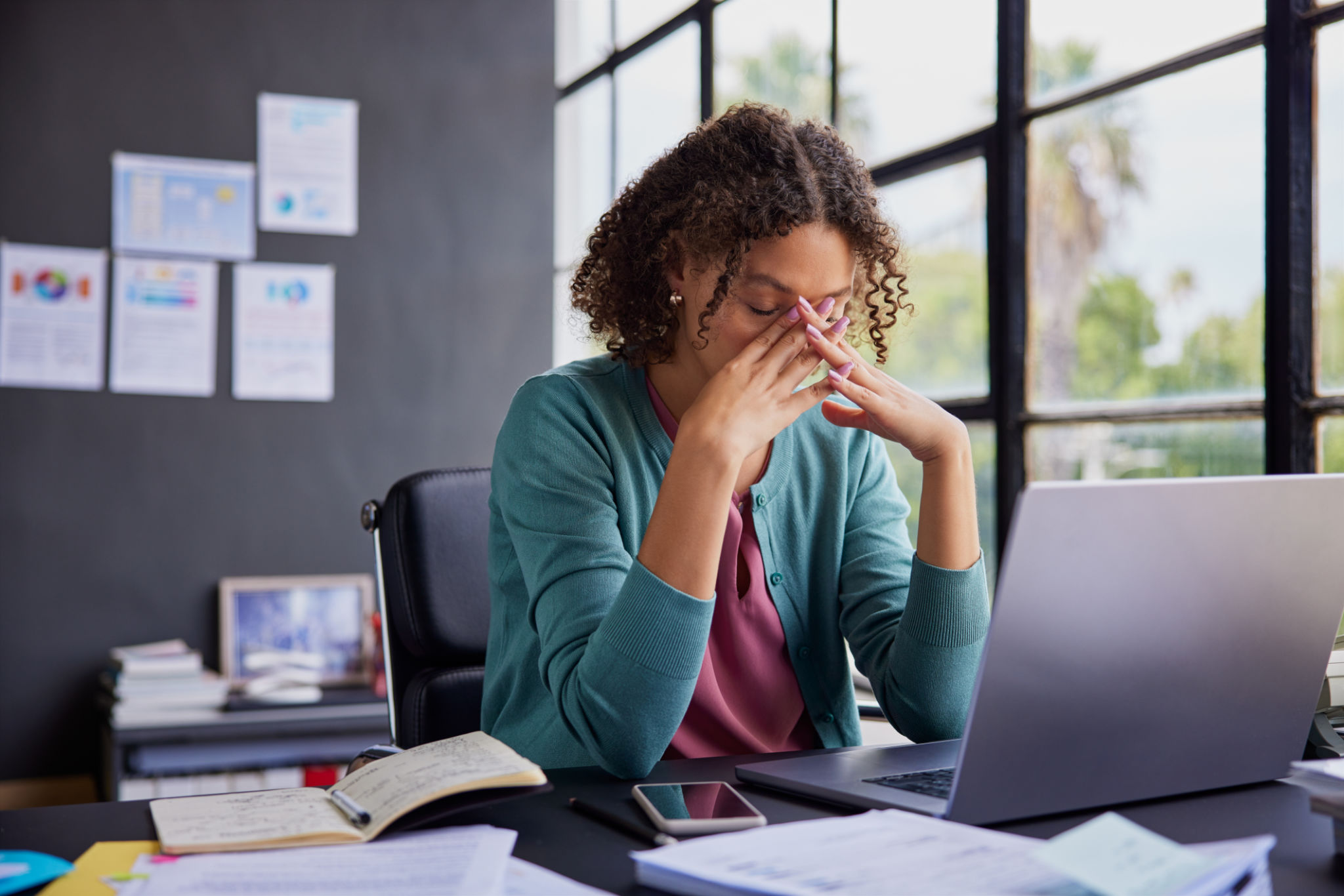 woman stress