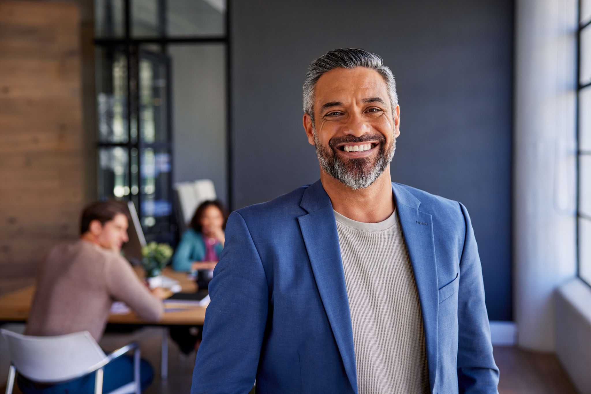 Portrait of middle eastern businessman looking at camera Portrait of middle eastern businessman looking at camera