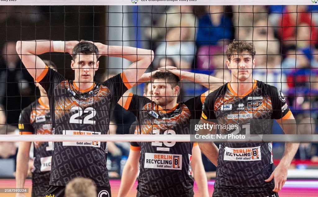 Jake Ruben Jake Hanes , Ruben Schott , Tobias Krick during CEV Volleyball... News ...