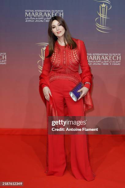 Monica Bellucci attends the Tribute to Sean Penn during Day Two Of the 21st Marrakech International Film Festival on November 30, 2024 in Marrakech,...