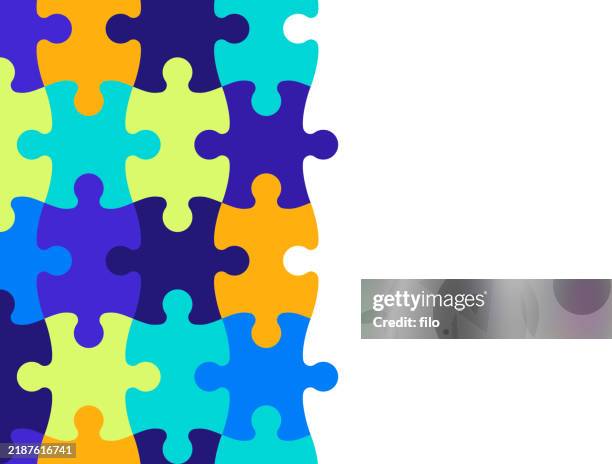 puzzle background - top angle stock illustrations