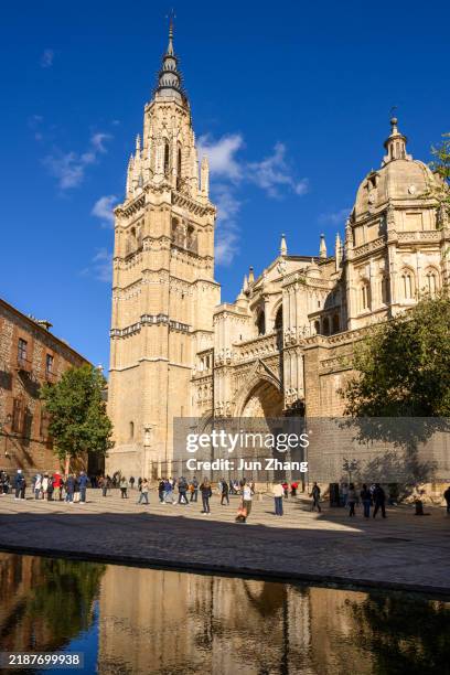 catedral primada de toledo, spain - provincie-toledo stockfoto's en -beelden