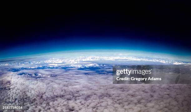 high over the earth - stratosphere stock pictures, royalty-free photos & images