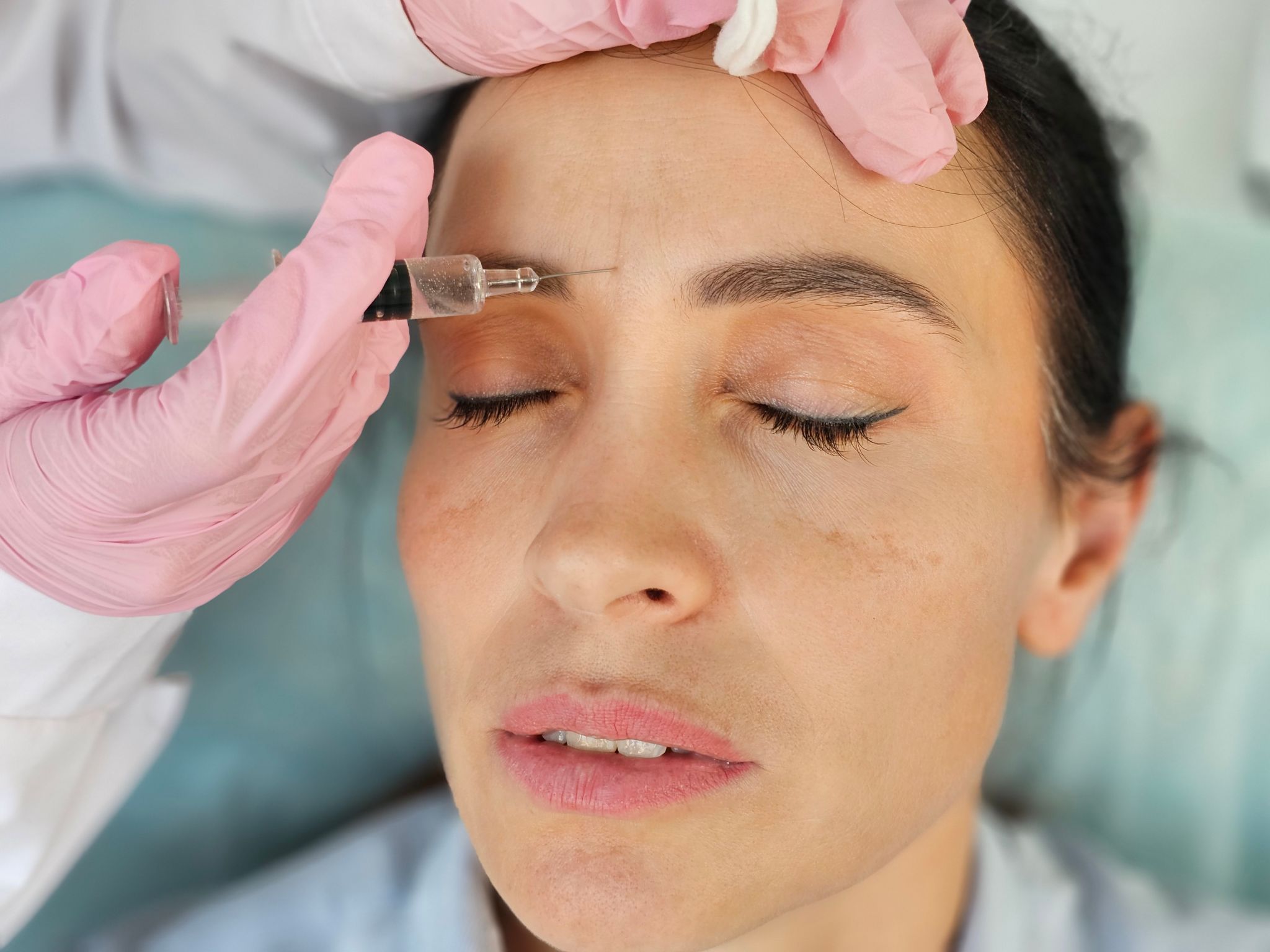 woman receiving botox