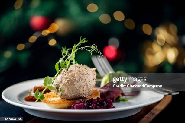 duck paté starter - pate stock pictures, royalty-free photos & images