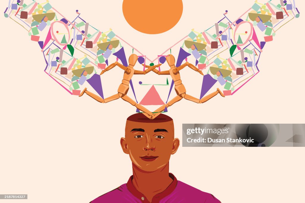 Adolescent with a balanced mind