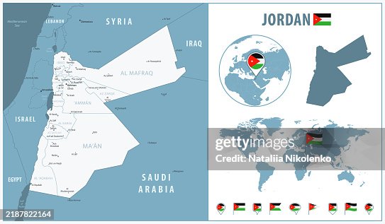 Jordan Map High Resolution Map Of Jordan Country Weltatlasde