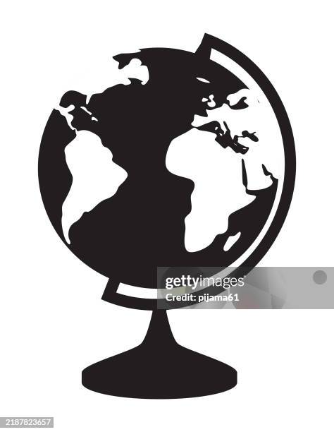 globe icon - globe icon stock illustrations