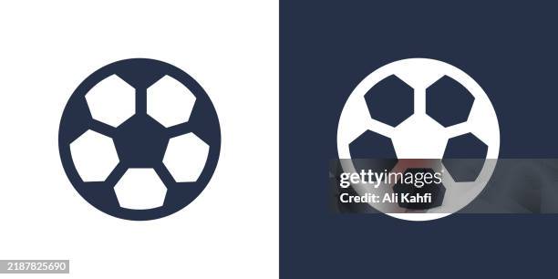 soccer ball icon. solid icon vector illustration. for website design, logo, app, template, ui, etc. - kicking-soccer-ball-clip-art stock illustrations