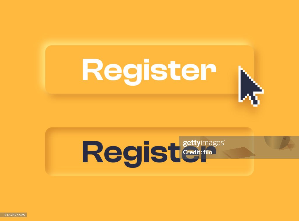 Register Two Sign Register Button Sign High-Res Vector Graphic - Getty Images