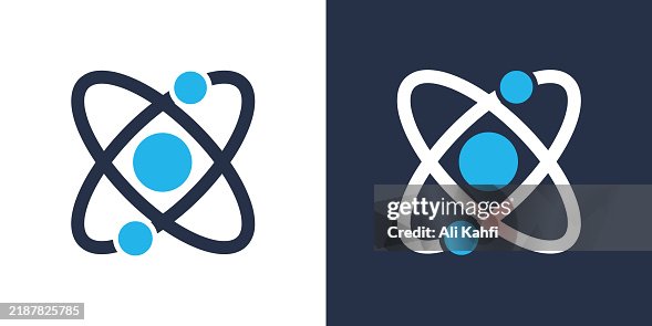 Atom icon. Solid icon vector illustration. For website design, logo, app, template, ui, etc. Atom icon. Solid icon vector illustration. For website design, logo, app, template, ui, etc.