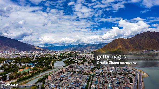 lhasa,tibet,china,asia.lhasa river.qinghai–xizang plateau. - lhasa east asia stock pictures, royalty-free photos & images