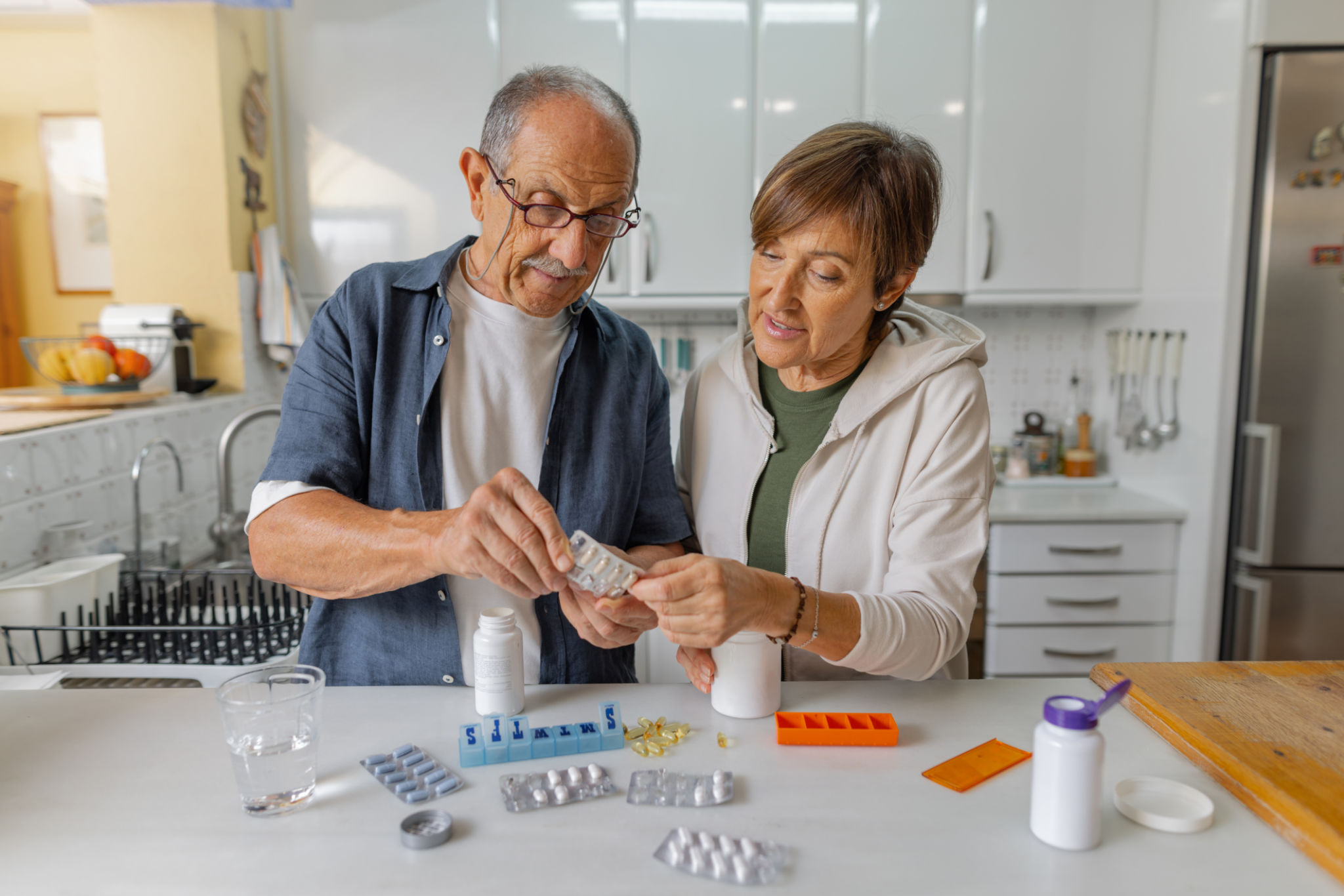 elderly couple routine