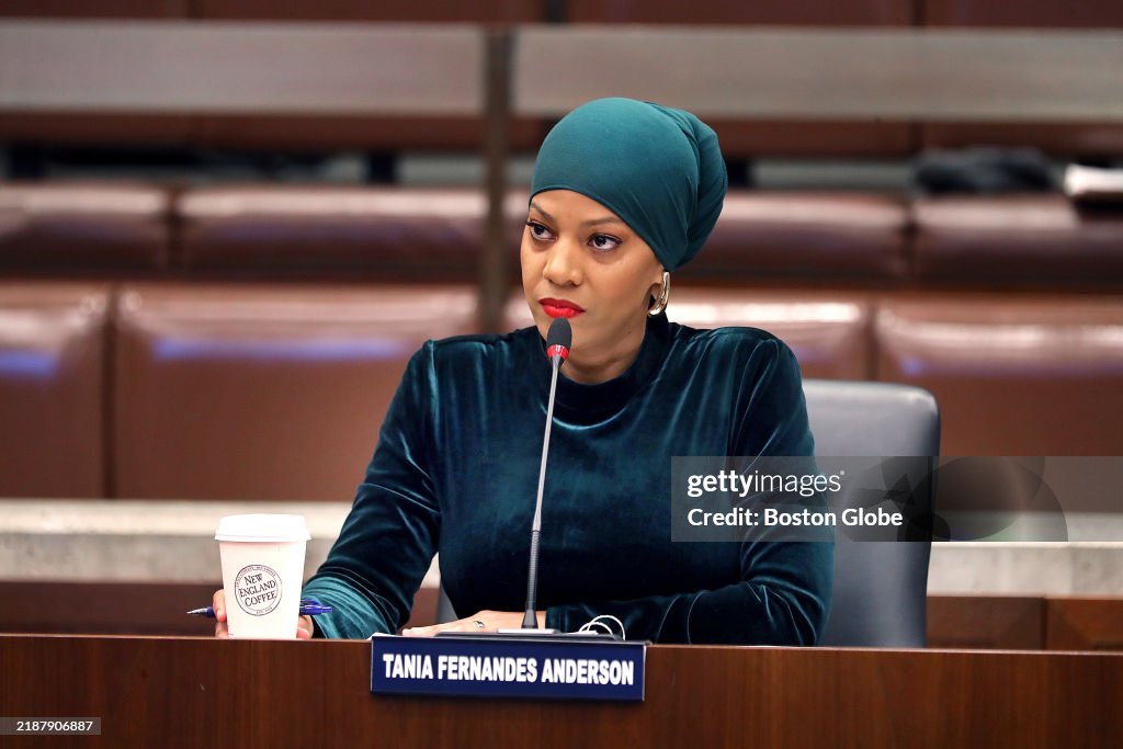 'I'm not ... stepping down.' Boston Councilor Tania Fernandes Anderson pledges to continue her work amid federal probe.