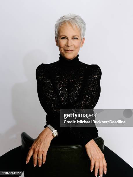 Jamie Lee Curtis of 'The Last Showgirl' is photographed for Deadline at the Deadline Studio during the 2024 Toronto International Film Festival at...