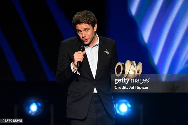 Jonathan Anderson accepts Designer of the Year award during The Fashion Awards 2024 presented by Pandora at Royal Albert Hall on December 02, 2024 in...