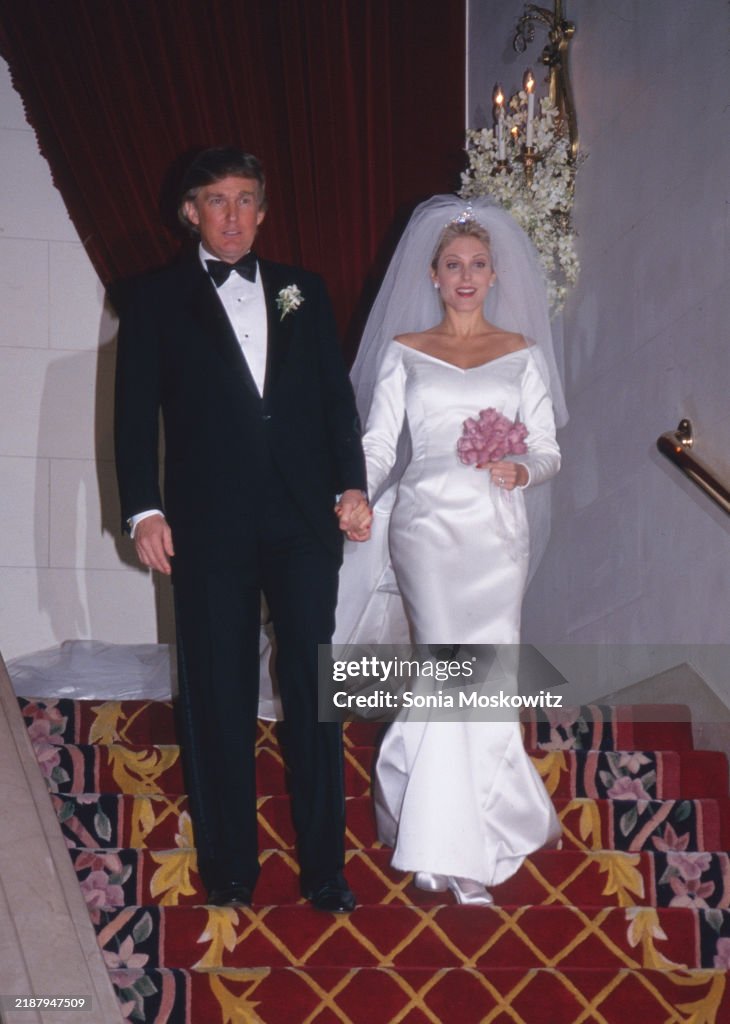 Donald Trump And Marla Maples On Their Wedding Day December 20 1993 donald-trump-and-marla-maples-on-their-wedding-day-december-20-1993
